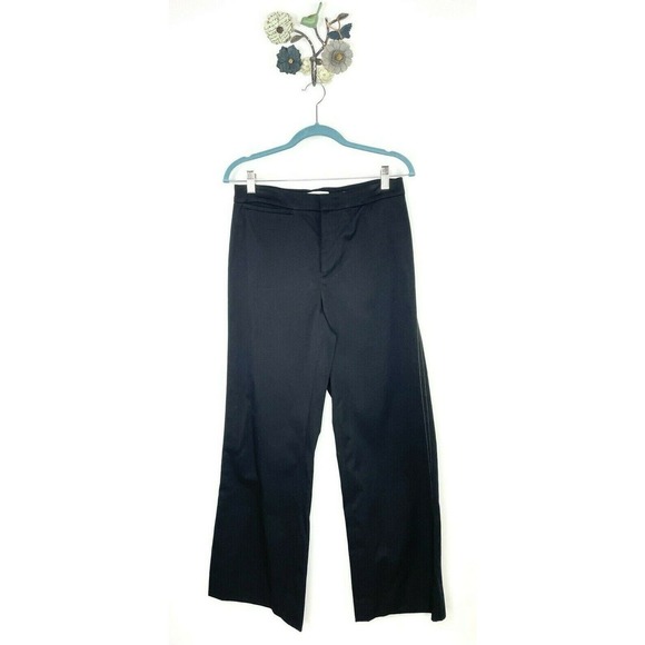 Vince Women’s Casual Cropped Flare Pants Size 6 High Rise Wide Leg Black - Picture 1 of 9